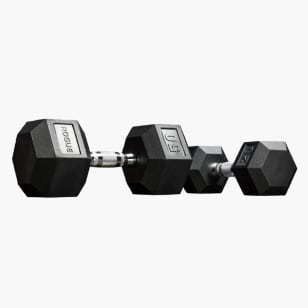 Rogue Dumbbells Weight Training Rubber Hex Rogue Fitness ES